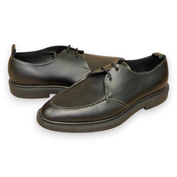 BOSS Larry Men's Black Leather Derby Shoes US 9 (UK 8 EU 42) MSRP $199 - Picture 4 of 4
